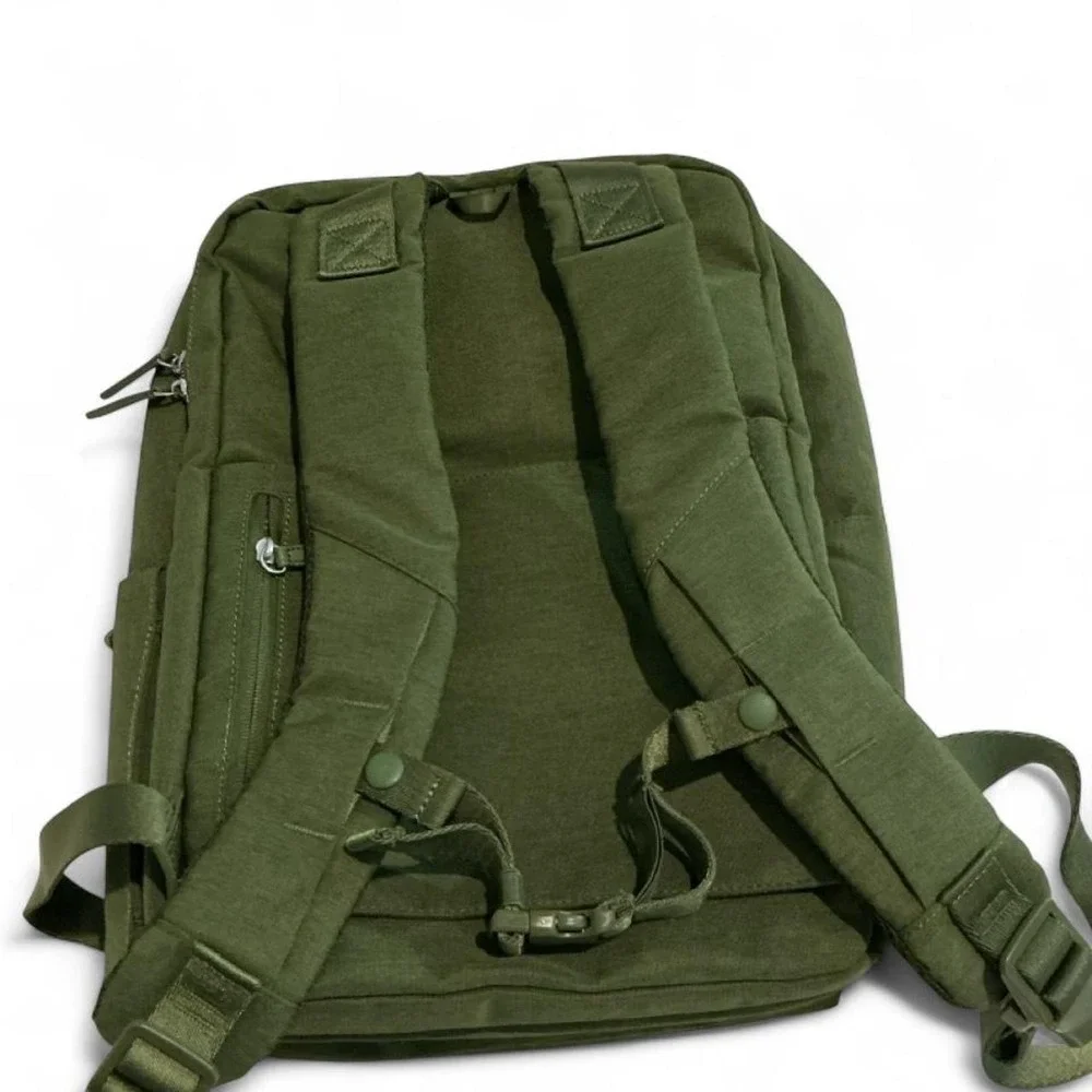 Nordace Siena Smart Backpack Unisex OS Olive Green Excellent USB Laptop Travel
